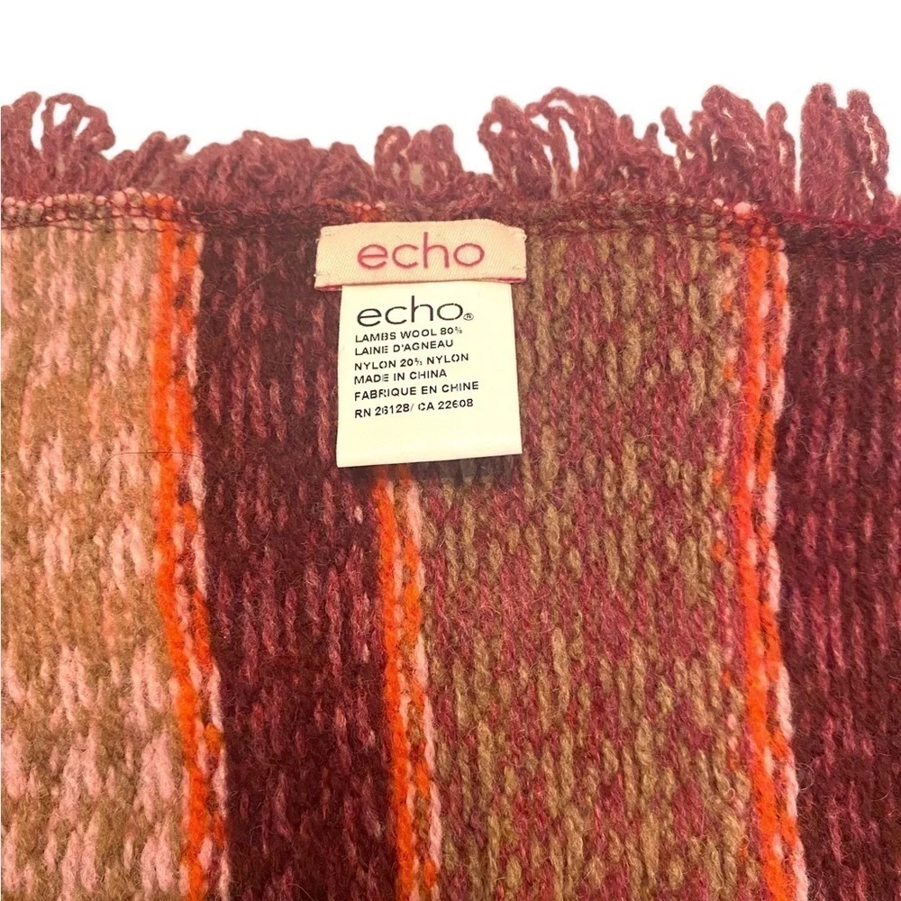 Echo Wool Multi-Colored Triangular Shaped Scarf